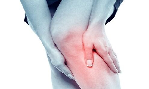 Pain in the knee joint due to osteoarthritis
